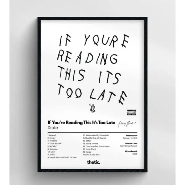 Drake - IF YOU'RE READING THIS IT'S TOO LATE Albüm Koleksiyonu