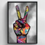 Peace Graffiti - Premium Tablo Koleksiyonu