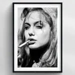 Angelina Jolie Black & White Premium Duvar Koleksiyonu