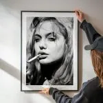 Angelina Jolie Black & White Premium Duvar Koleksiyonu - Görsel 2