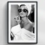 Audrey Hepburn Black & White Premium Duvar Koleksiyonu