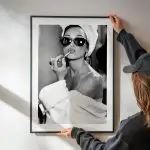 Audrey Hepburn Black & White Premium Duvar Koleksiyonu - Görsel 2