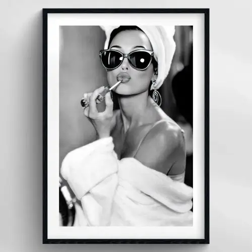 AUDREY HEPBURN BLACK & WHITE PREMIUM DUVAR KOLEKSİYONU