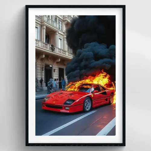 BURNING FERRARI PREMIUM DUVAR KOLEKSİYONU