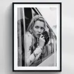 Kate Moss Black & White Premium Duvar Koleksiyonu