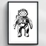 Lv Spaceman Premium Duvar Koleksiyonu