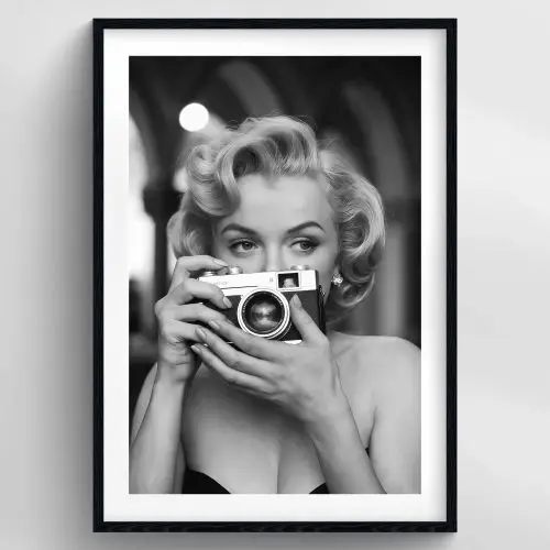 MARILYN MONROE BLACK & WHITE PREMIUM DUVAR KOLEKSİYONU